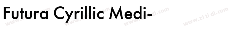 Futura Cyrillic Medi字体转换